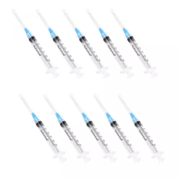 SYRINGES 3ML 1.5IN 10 PIECE Crowx Labs USA