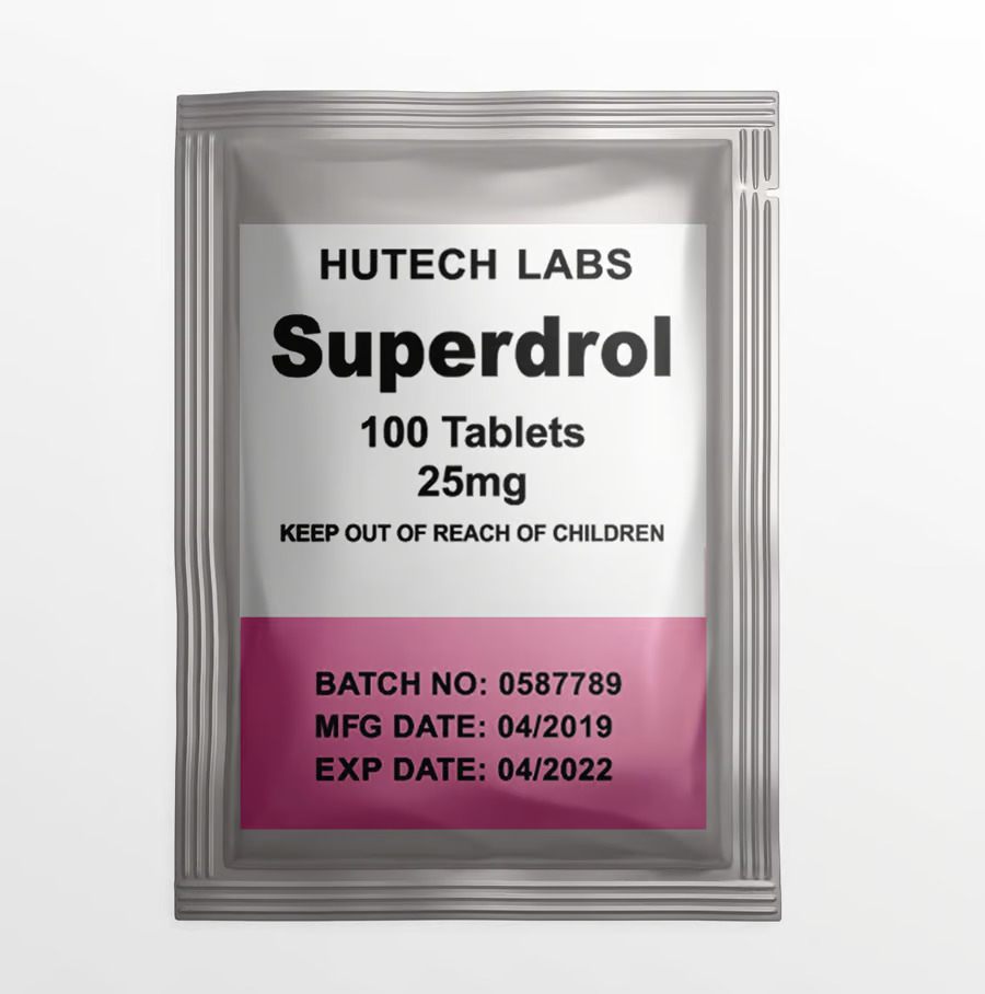 Superdrol 25 Mg 10 Tablets Hutech Labs. USA