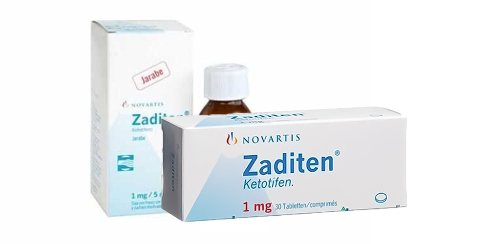 Zaditen (Ketotifen) 30 Tablets 1Mg Novartis