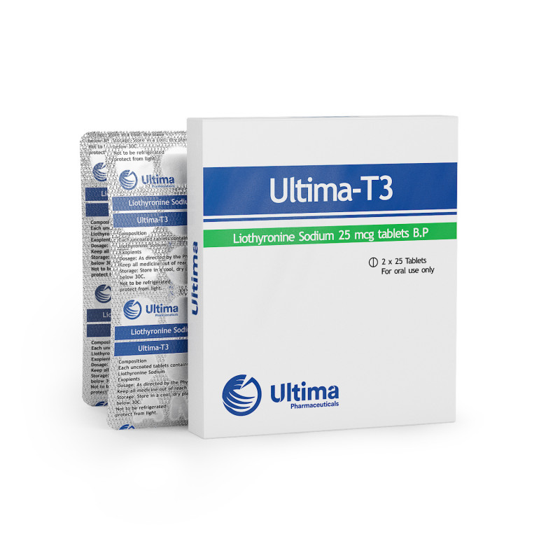 Ultima-T3 25 Mcg 50 Tablets Ultima Pharma INT